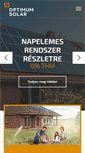 Mobile Screenshot of optimumsolar.eu