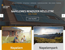 Tablet Screenshot of optimumsolar.eu